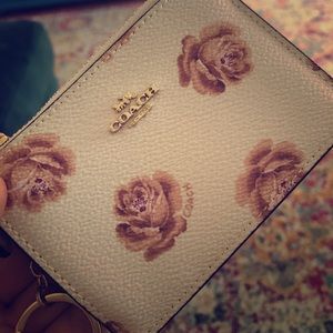 Coach pocket wallet with key ring